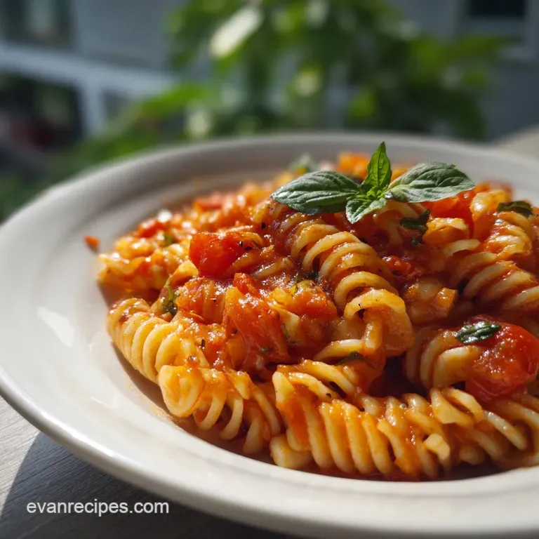 One Pot Pasta with Tomato Sauce