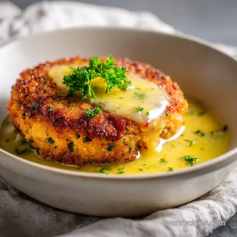 Salmon Patty with Creamy Lemon Garlic Sauce